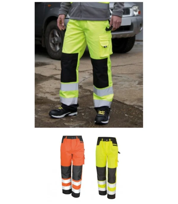 Result RS327 Safe-Guard Hi Vis Cargo Trousers